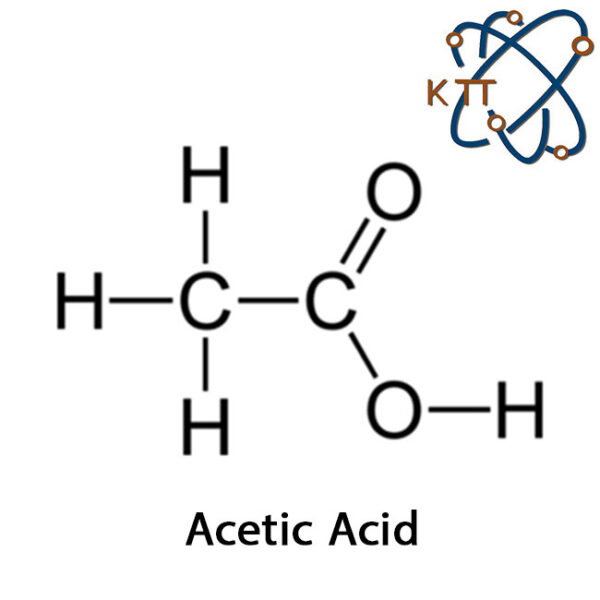ساختار مولکولی اسید استیک