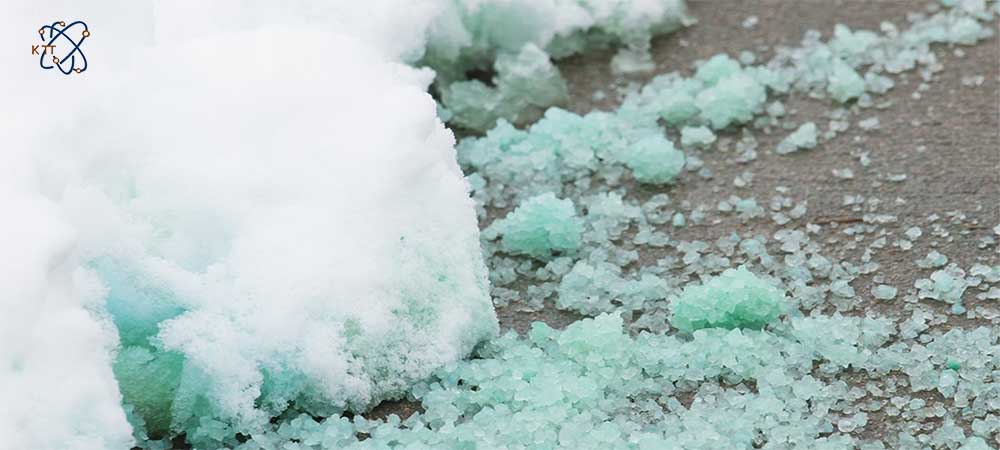 استفاده از نمک معدنی سبز رنگ در یخ زدایی