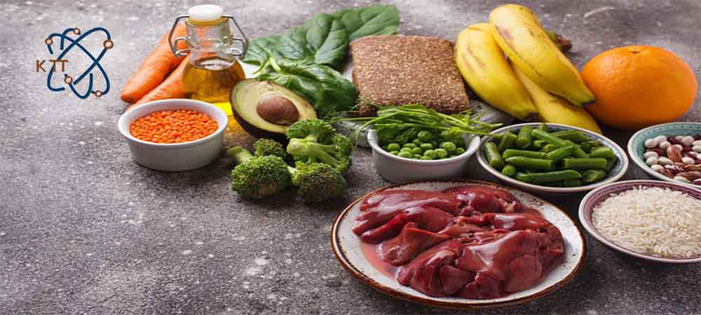 مواد غذایی حاوی فولیک اسید که شامل جگر، موز، کلم بروکلی، لوبیا، هویج، پرتقال، حبوبات و آووکادو